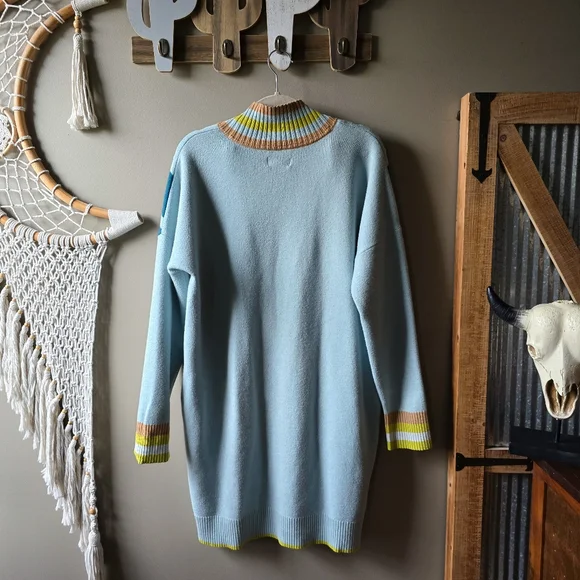 Maeve × Anthropologie Varsity Half-Zip Tunic Mini Dress Nwot - Picture 7 of 9